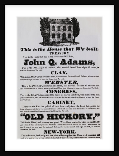 Election Poster for Andrew Jackson by Anonymous