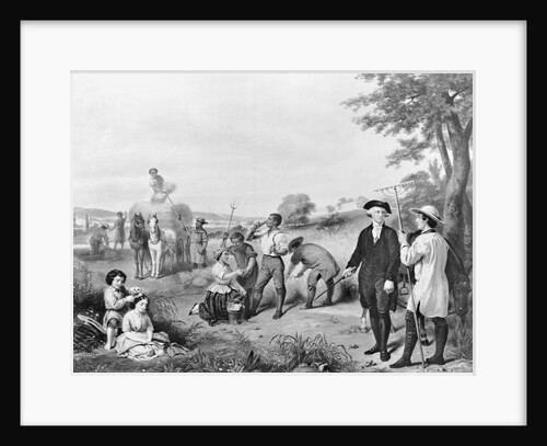 George Washington Conversing with Workers by Anonymous