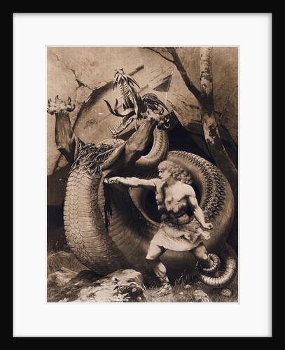 Mythical Dragon with Character of Siegfried by Anonymous