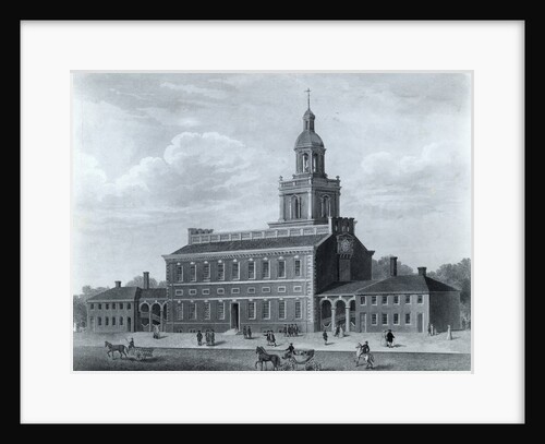 Illustration of Independence Hall by Anonymous