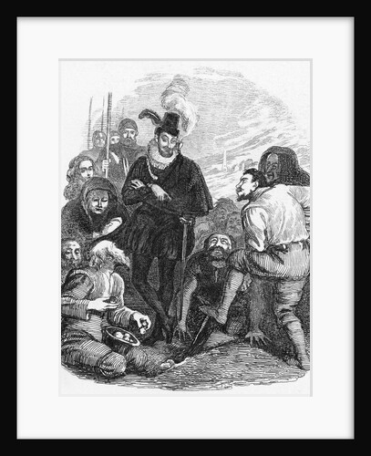 Sir Francis Drake at First Potato Planting by Anonymous
