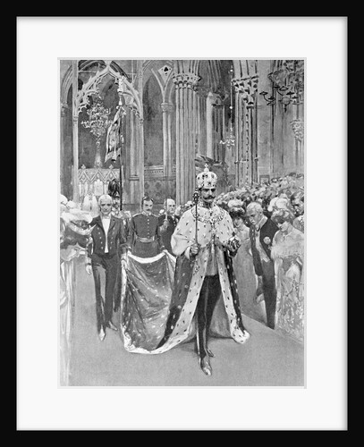 King Haakon Arriving at His Coronation by Anonymous