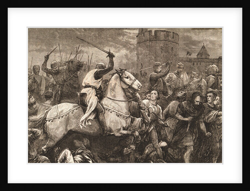 Print of the Papal Crusade Against the Waldenses by Anonymous