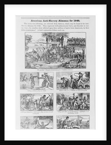 Illustrated Front Page of the "Emancipator" by Anonymous