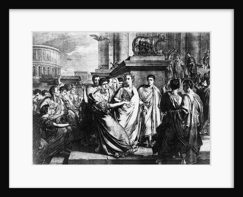 Julius Caesar and Wife in Crowd by Anonymous
