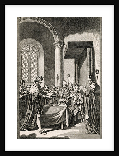 King Henry II of England Being Served by His Loyals by Anonymous