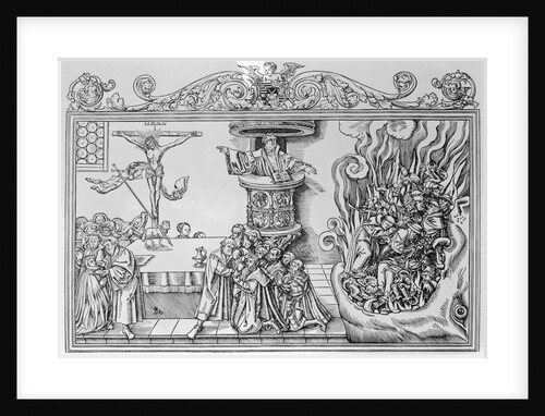 Martin Luther Preaching by Anonymous
