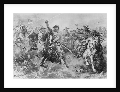 Teddy Roosevelt Leading Rough Riders by Anonymous