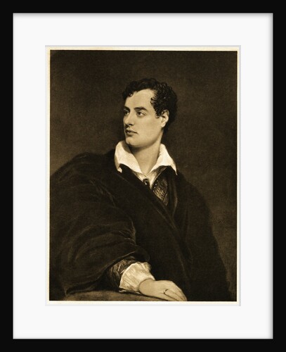 Portrait of English Poet Lord Byron by Anonymous