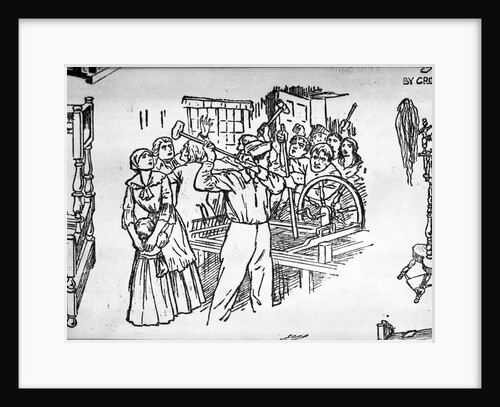 Destruction of Spinning Jenny in England by Anonymous