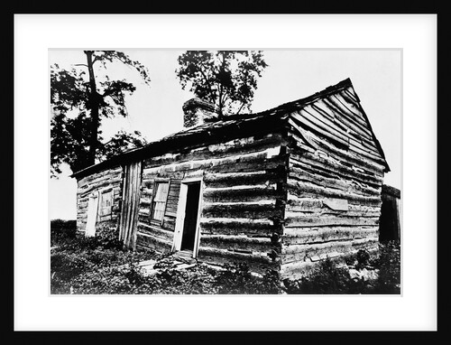 Front and East End of Abraham Lincoln Cabin from Southeast Corner by Anonymous