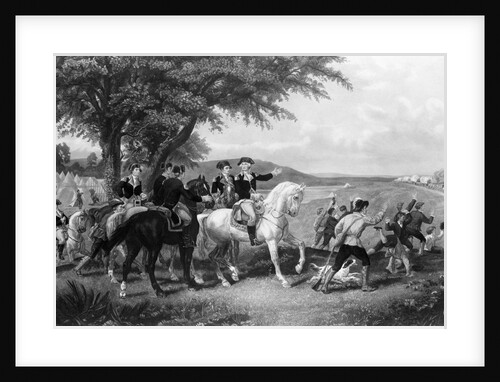 Illustration of Supplies Arriving at Valley Forge in Spring of 1778 by Anonymous