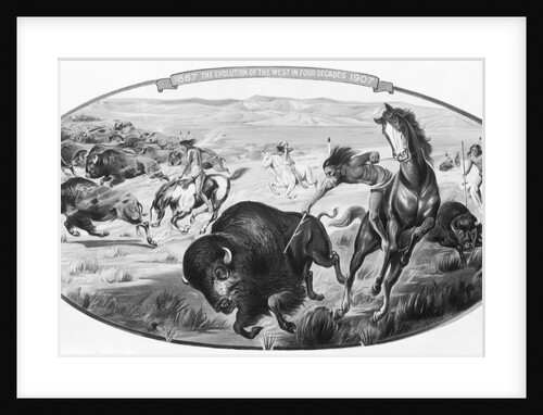 Wild West -- Indian During Buffalo Hunt by Anonymous