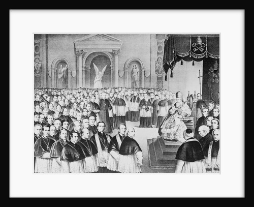 Pope Pius IX with Colleagues by Anonymous