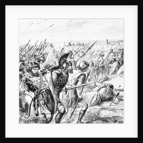Illustration of the Battle of Marathon by Anonymous