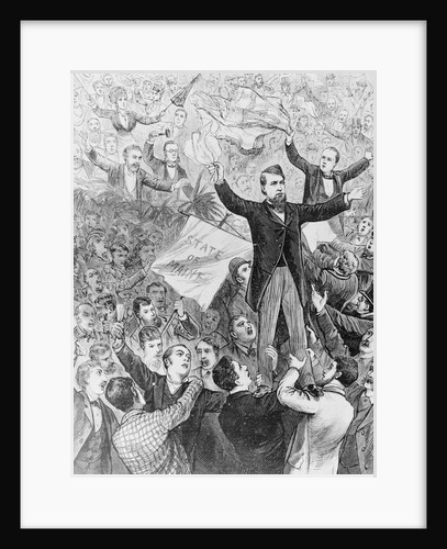 Delegates Cheering for James G. Blaine by Anonymous