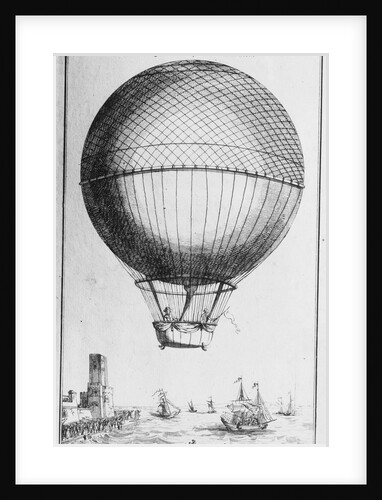 Large Balloon Craft Flying in Air by Anonymous