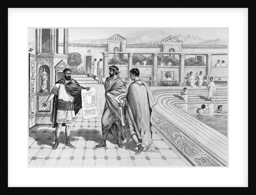 Roman Emperor Talking with Bath Designers by Anonymous