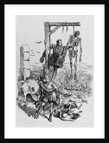 Andreas Vesalius and Assistant Scavenging Corpses for Anatomical Studies by Anonymous