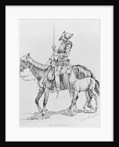 Conquistador Atop Horse by Anonymous