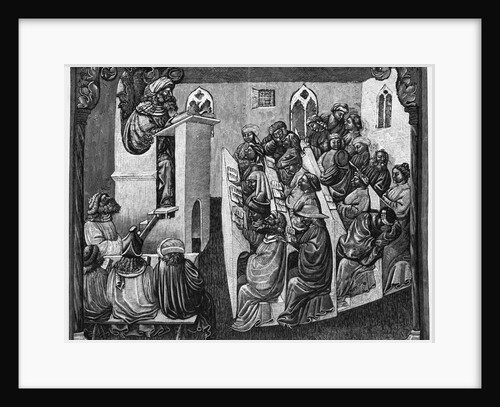 Henricus de Alemania Lecturing in a Bologna University by Anonymous