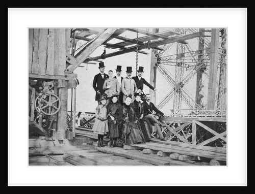 Gustave Eiffel and Others Posing by Anonymous