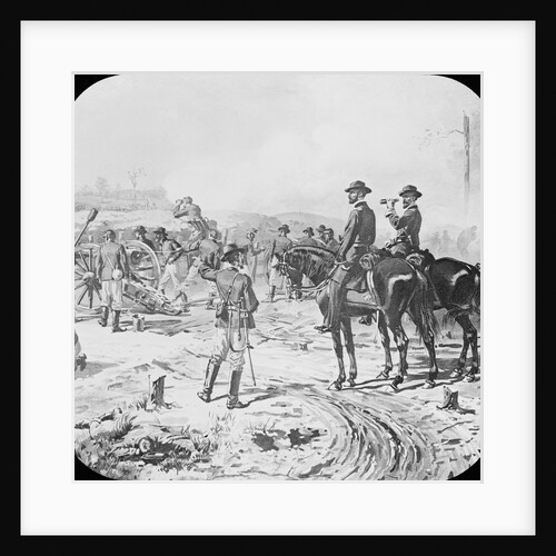 Sherman Commanding Troops by Anonymous