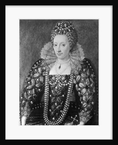 Decorative Painting of Queen Elizabeth I by Anonymous