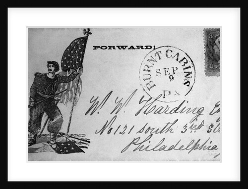 Civil War Patriotic Cover with Picture by Anonymous