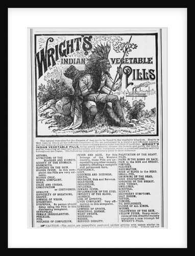Vegetable Pill Advertisement for Headaches by Anonymous