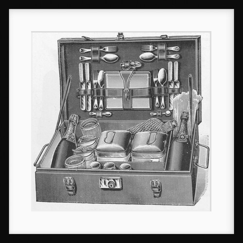 Drawing Depicting an Early Picnic Case by Anonymous