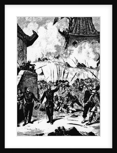 Illustration Depicting French Forces Conquering Hanoi by Anonymous