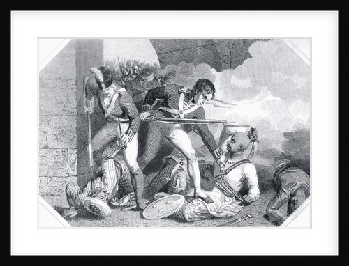 Drawing Depicting The Death of Tippoo Sahib by Anonymous