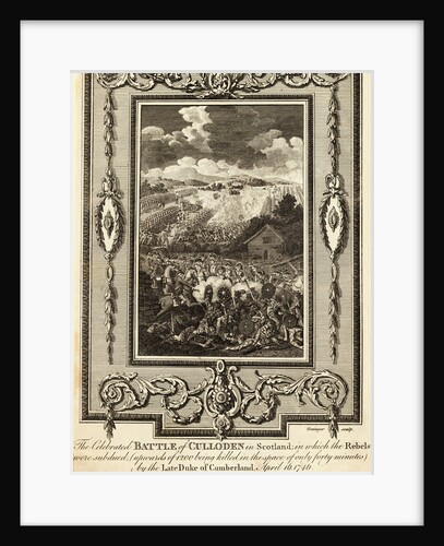 Engraving Depicting Scottish Battle by Anonymous