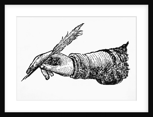 Hand In Writing Position by Anonymous