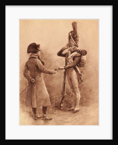 Soldier Saluting Napoleon by Anonymous