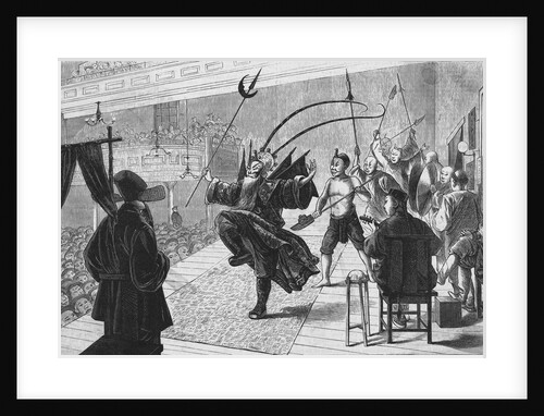 Illustration Showing Chinese Opera by Anonymous