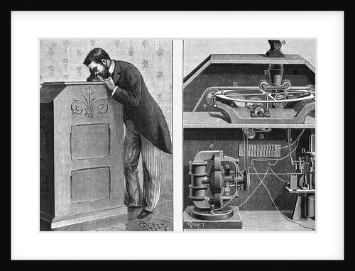 Man and Depicted Machinery by Anonymous