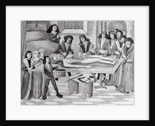 Early Century Anatomy Dissection Room by Anonymous