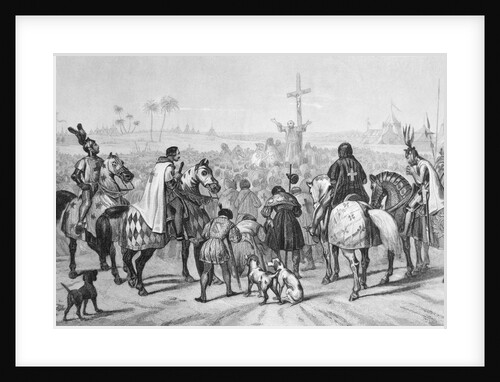 Haranguing Crusaders Before Wall of Jerusalem by Anonymous