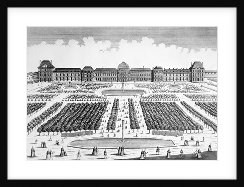 View of Garden of Tuilleries at Louvre Palace During Eighteenth Century by Anonymous