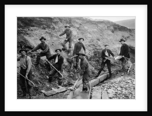Men Searching for Gold on Mountain by Anonymous