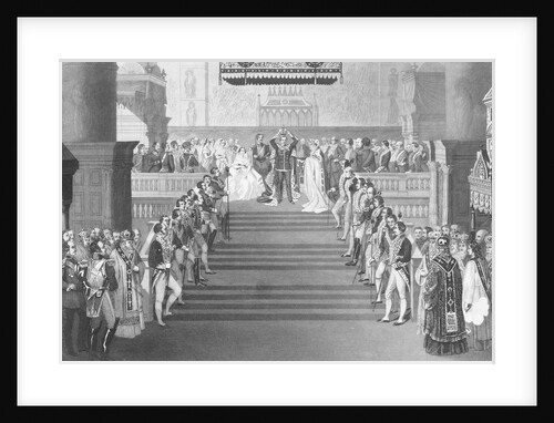 Drawing Depicting the Coronation of Emperor Alexander II by Anonymous