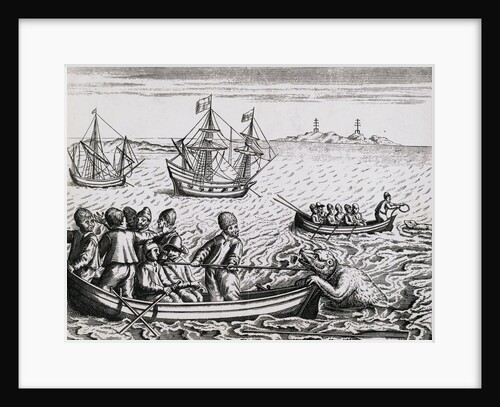 Barents and Explorers Capturing Polar Bears at Arctic by Anonymous