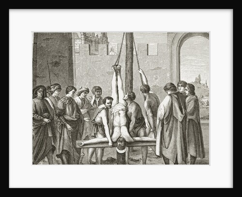 St. Peter on Cross by Anonymous