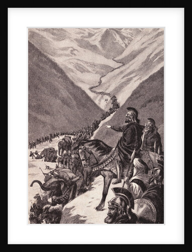 Illustration of Hannibal and His Army by Anonymous