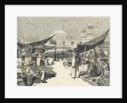 People Shopping at Outdoor Market by Anonymous
