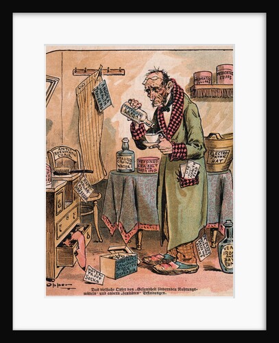 Cartoon of a Hypochondriac by Anonymous