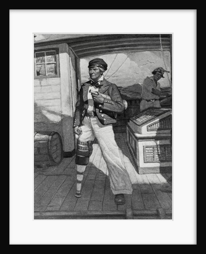 Captain Ahab on Ship Deck by Anonymous