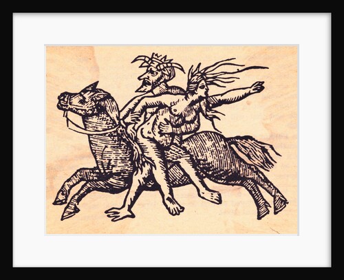 Devil Riding with Witch by Anonymous